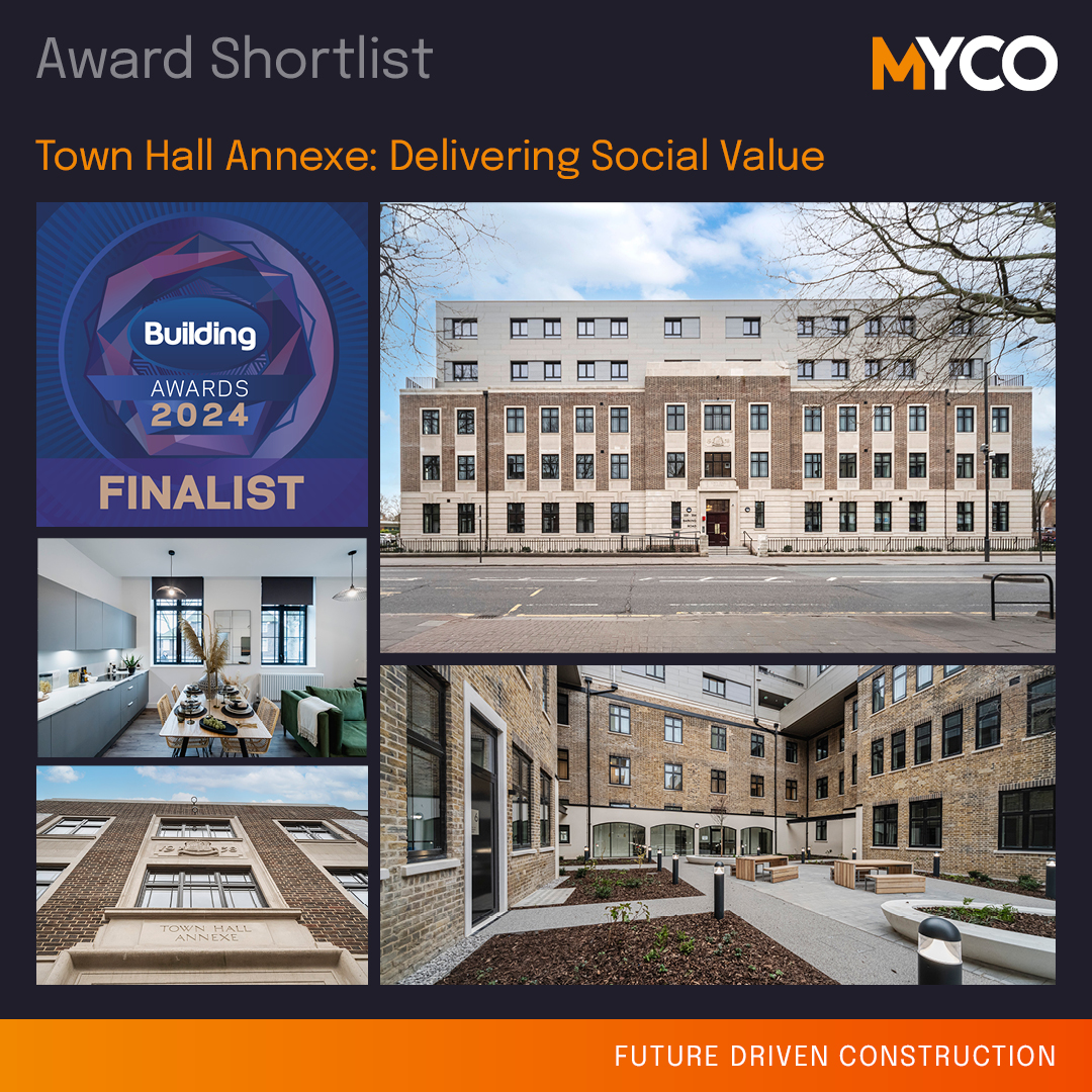 MYCO Shortlisted for Building Magazine Award for Delivering Social Value